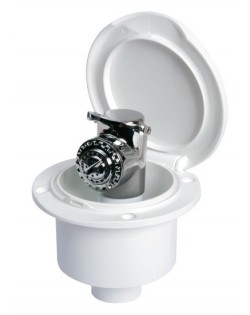 Classic Evo shower box with Mizar push-button shower - COVER WHITE